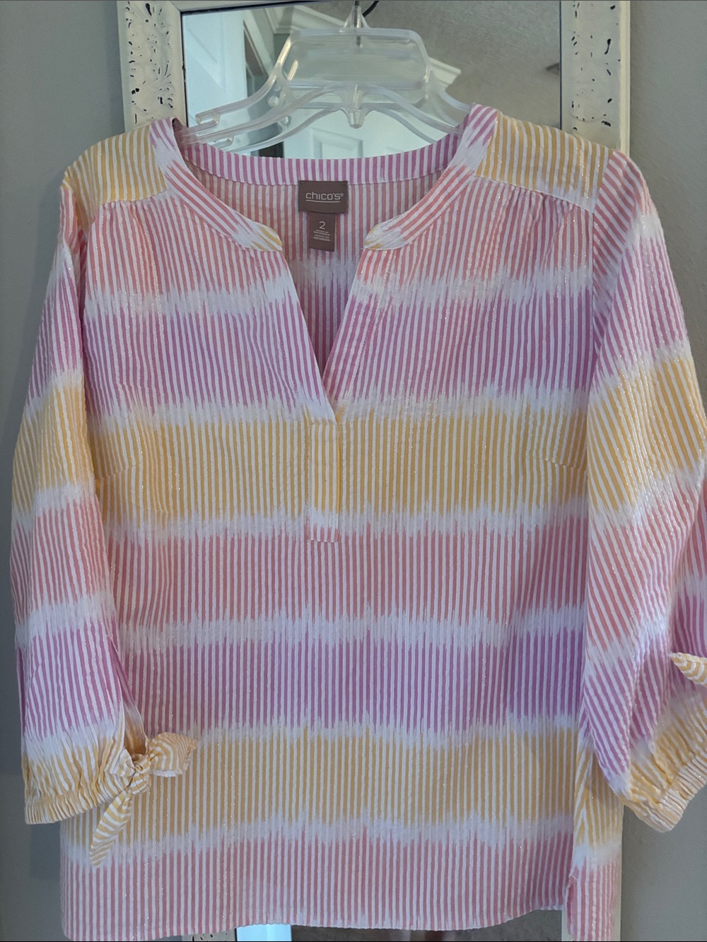 Chico ‘s ladies summer top size 2 $20